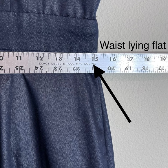 Studio 7 Sleeveless Denim Dress Sz 8 - Picture 8 of 10